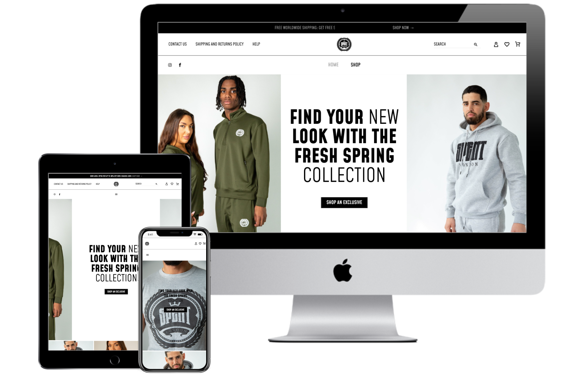 Spent London – Website Design Services Case Study